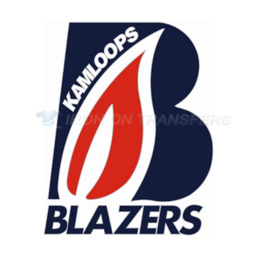 Kamloops Blazers Iron-on Stickers (Heat Transfers)NO.7504